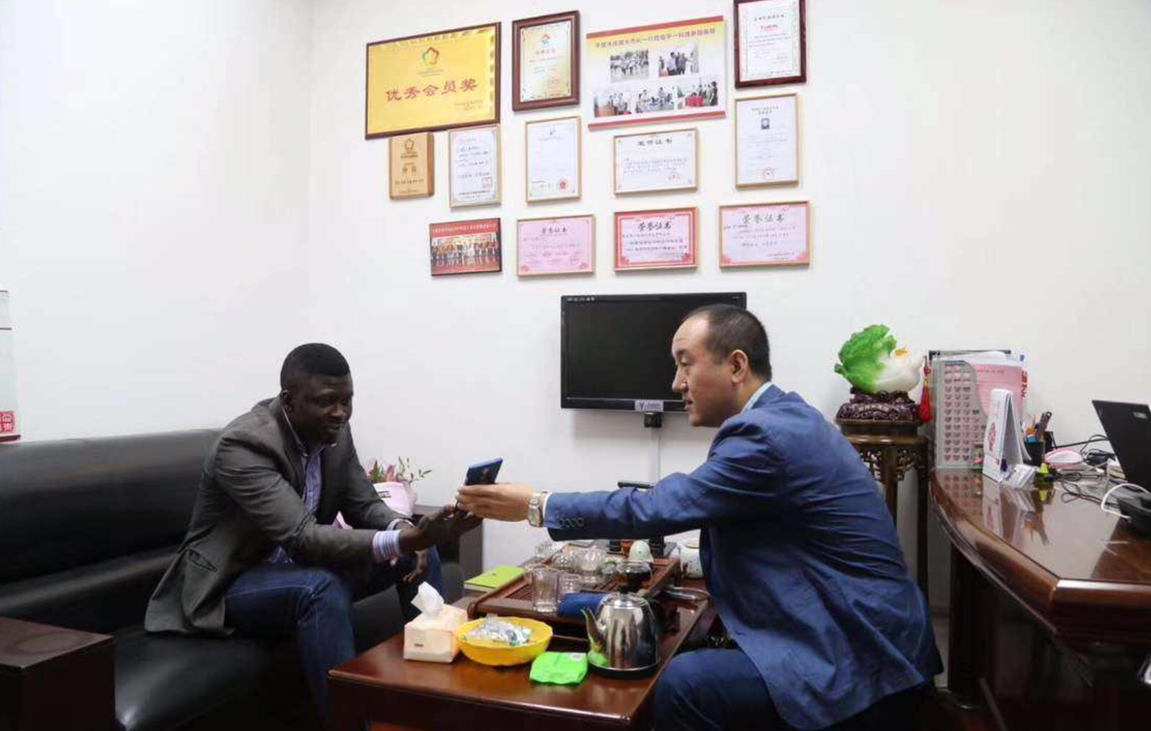 Kenya customers visiting Us